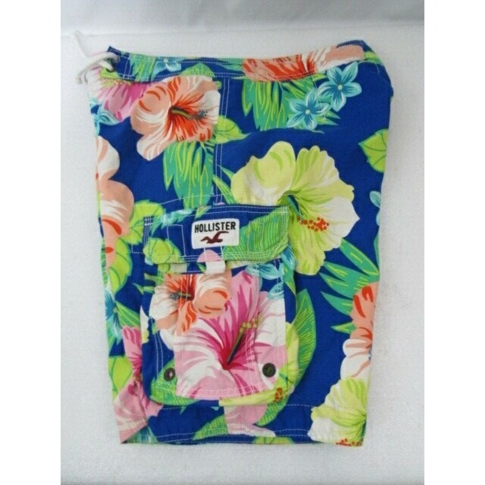 Hollister Cargo Swim Shorts Multi-Color Floral Print Size‎ M